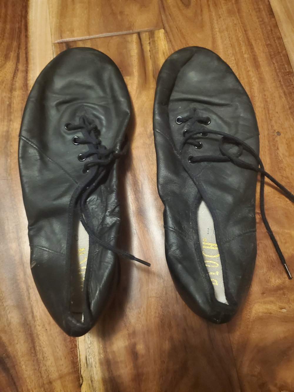 Bloch Size 10 Black Lace-Up Jazz and Hip Hop Dance Shoes